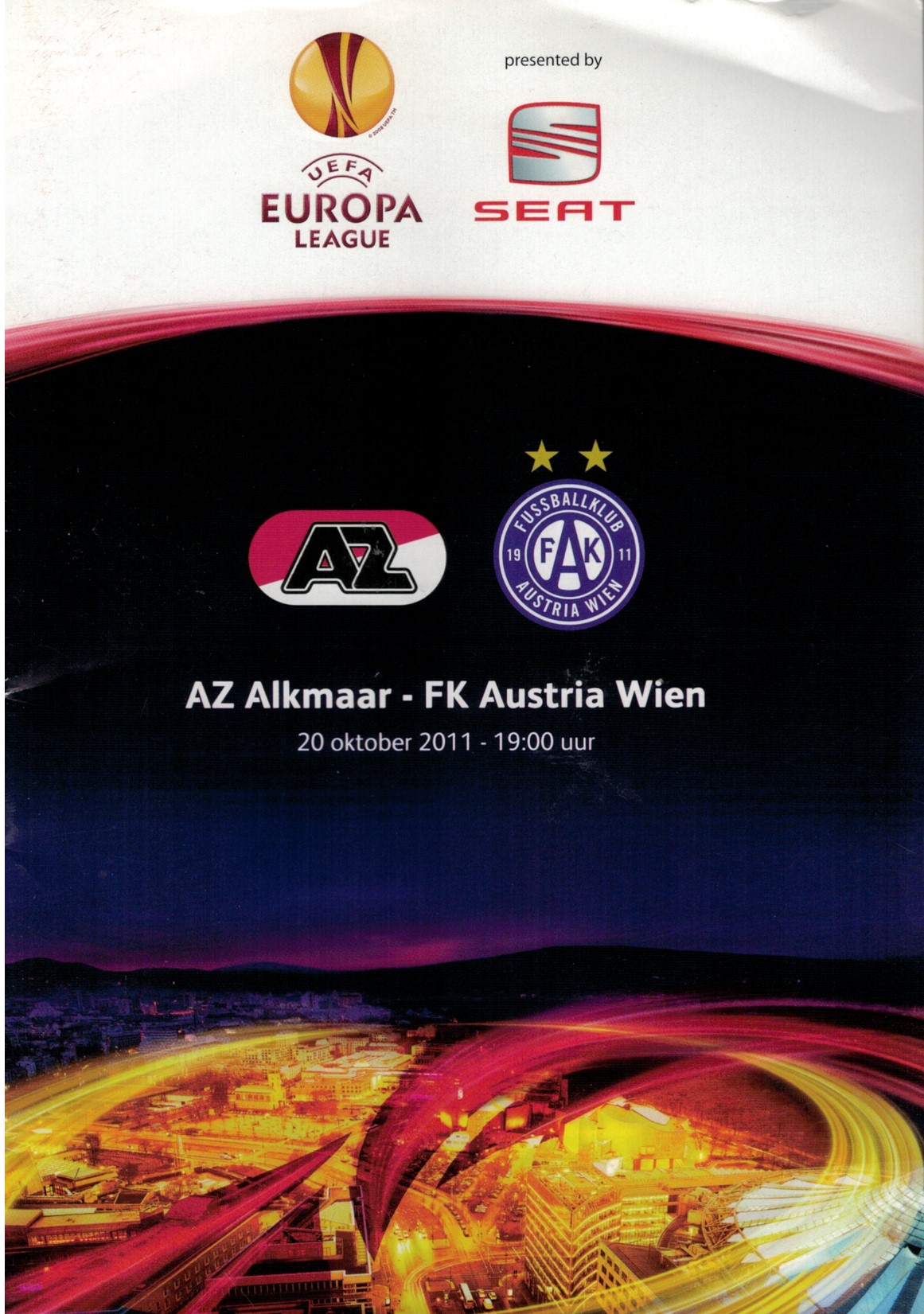 AZ Programma 20-okt-2011 austria wien thuis